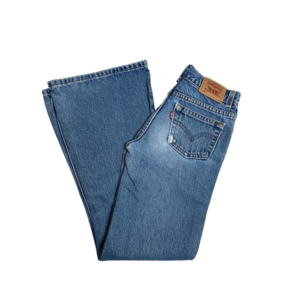 VTG 2002 Levi's 514 Kids Size 10 Regular Jeans Flared Bootcut Medium Wash Y2K